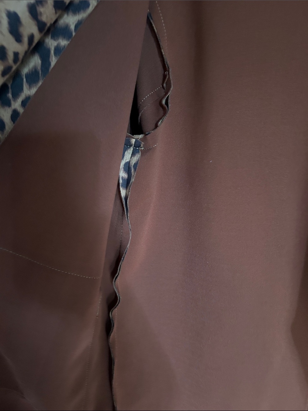HYFVE Leopard Print Open-Front Blazer Jacket in Brown and Black - Picture 5 of 6